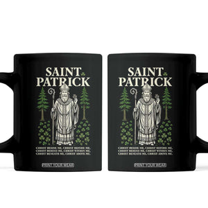 Saint Patrick Breastplate Prayer Coffee Mug Irish Christian Gift TS12 Black Print Your Wear