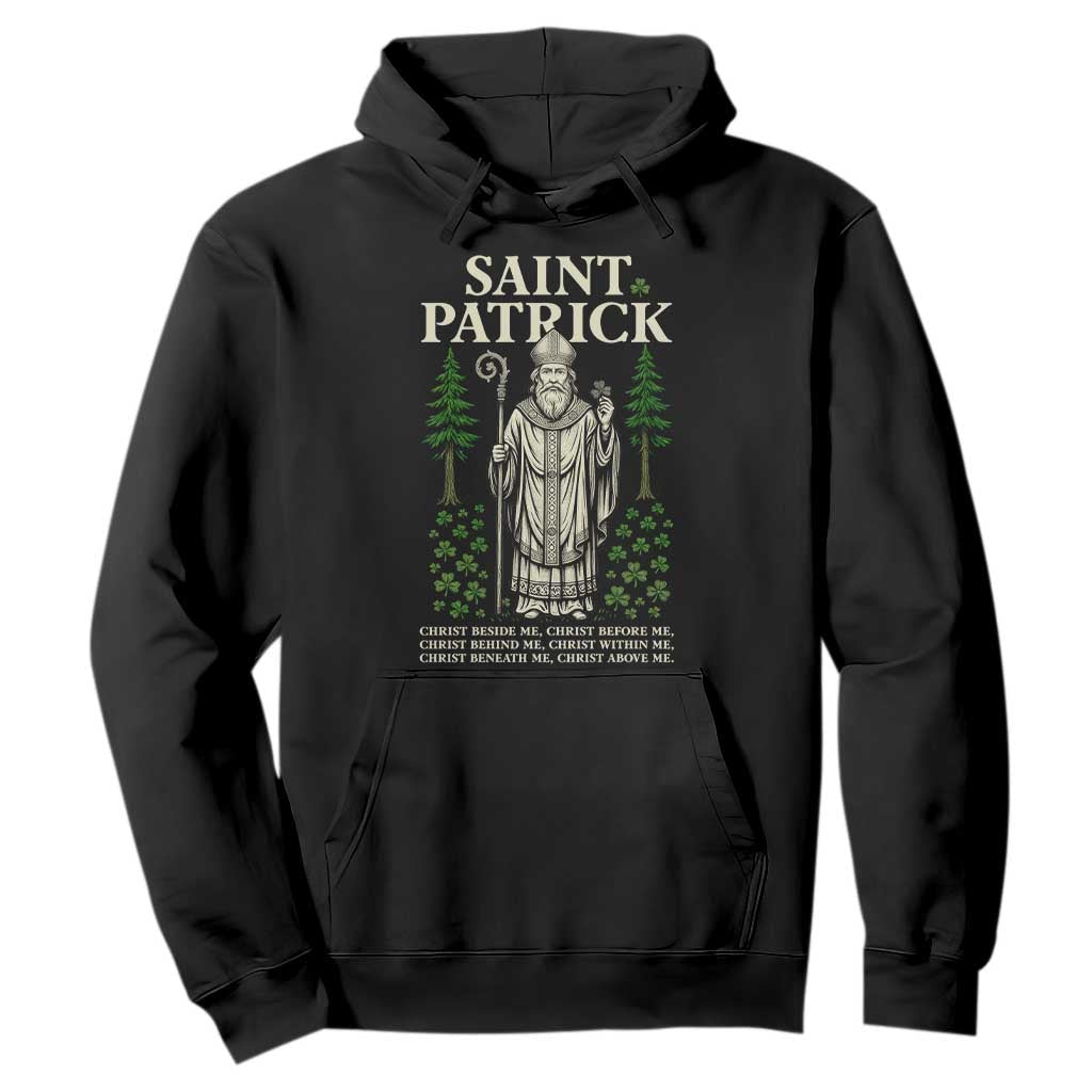 Saint Patrick Breastplate Prayer Hoodie Irish Christian Gift TS12 Black Print Your Wear