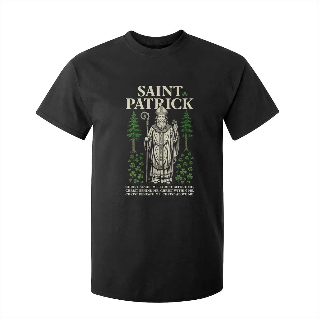 Saint Patrick Breastplate Prayer T Shirt For Kid Irish Christian Gift TS12 Black Print Your Wear