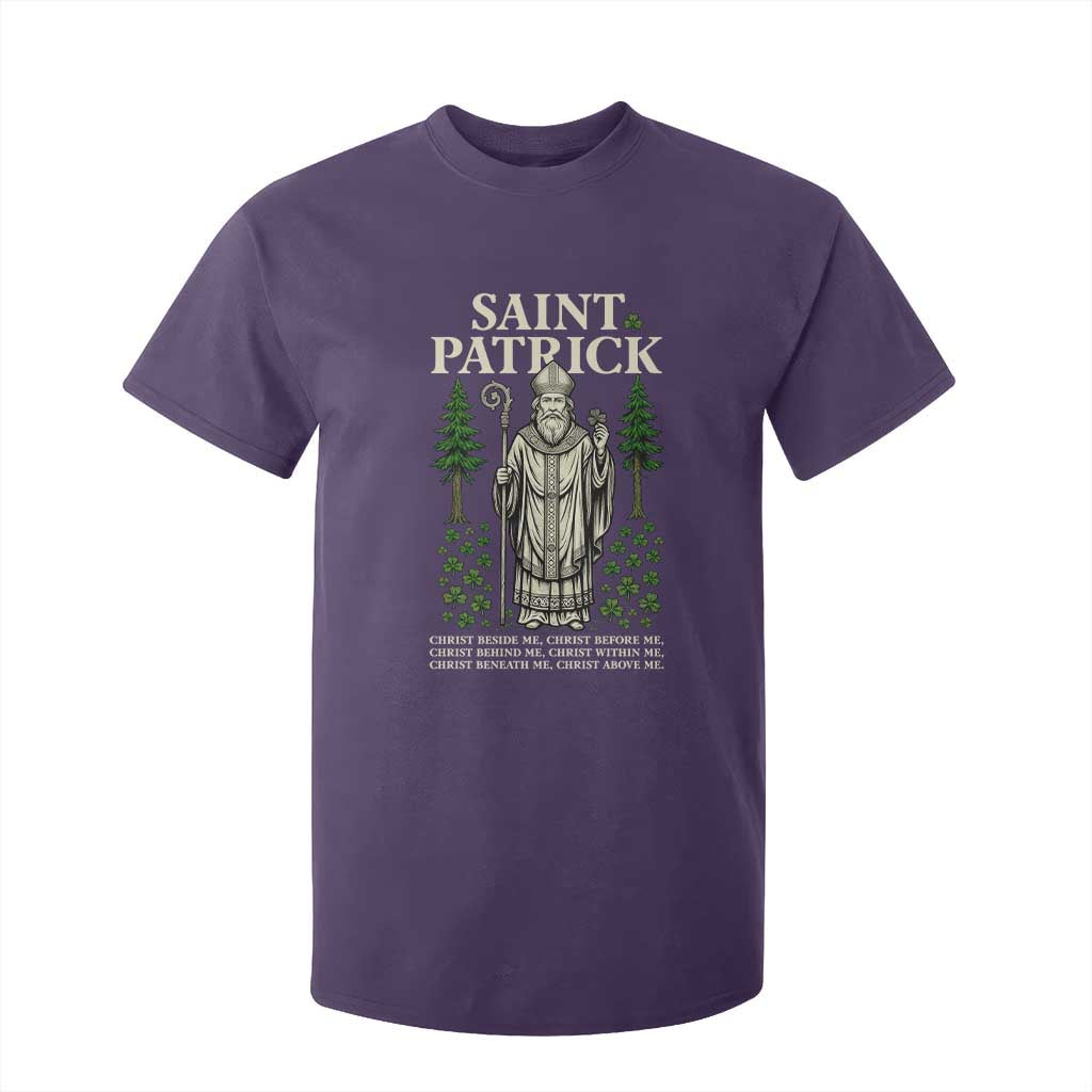 Saint Patrick Breastplate Prayer T Shirt For Kid Irish Christian Gift TS12 Purple Print Your Wear