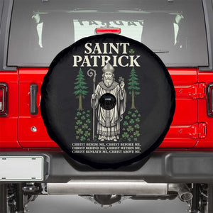 Saint Patrick Breastplate Prayer Spare Tire Cover Irish Christian Gift TS12 Black Print Your Wear