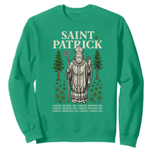 Saint Patrick Breastplate Prayer Sweatshirt Irish Christian Gift TS12 Irish Green Print Your Wear