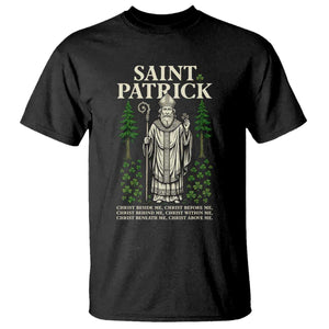Saint Patrick Breastplate Prayer T Shirt Irish Christian Gift TS12 Black Print Your Wear