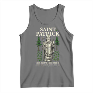 Saint Patrick Breastplate Prayer Tank Top Irish Christian Gift TS12 Black Heather Print Your Wear