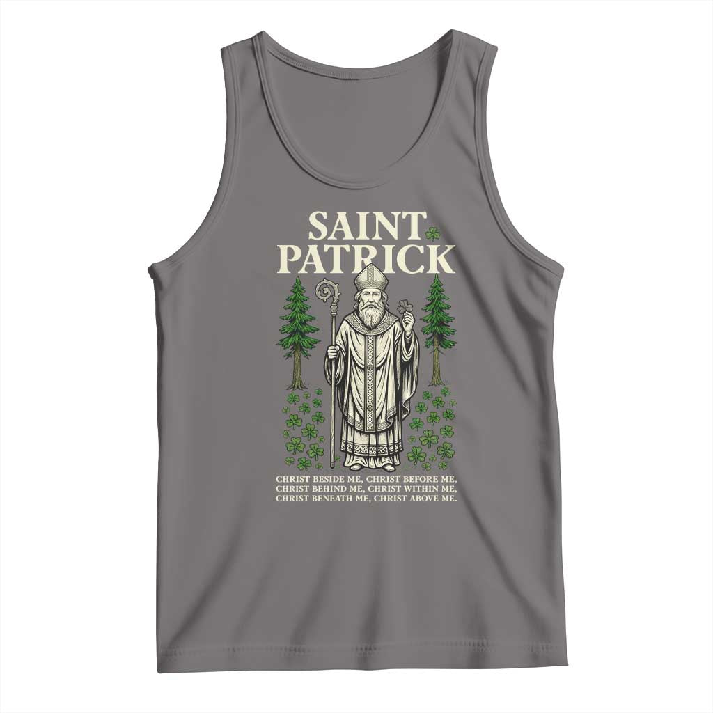 Saint Patrick Breastplate Prayer Tank Top Irish Christian Gift TS12 Deep Heather Print Your Wear