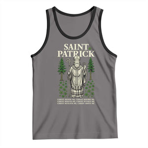 Saint Patrick Breastplate Prayer Tank Top Irish Christian Gift TS12 Deep Heather Black Print Your Wear
