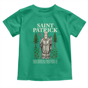 Saint Patrick Breastplate Prayer Toddler T Shirt Irish Christian Gift TS12 Irish Green Print Your Wear