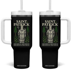 Saint Patrick Breastplate Prayer Tumbler With Handle Irish Christian Gift TS12 One Size: 40 oz Black Print Your Wear