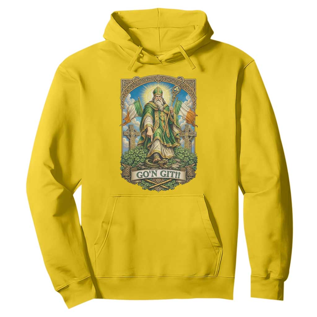 Funny Saint Patrick Go'n Git Snake Hoodie St Patricks Day TS12 Daisy Print Your Wear