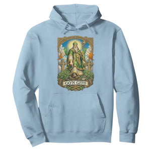 Funny Saint Patrick Go'n Git Snake Hoodie St Patricks Day TS12 Light Blue Print Your Wear