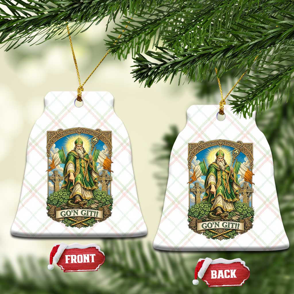 Funny Saint Patrick Go'n Git Snake Ceramic Ornament St Patricks Day TS12 Print Your Wear