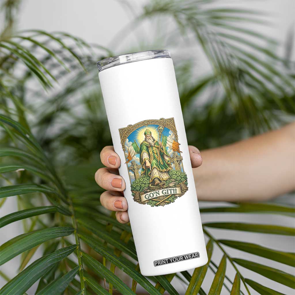 Funny Saint Patrick Go'n Git Snake Skinny Tumbler St Patricks Day TS12 Print Your Wear