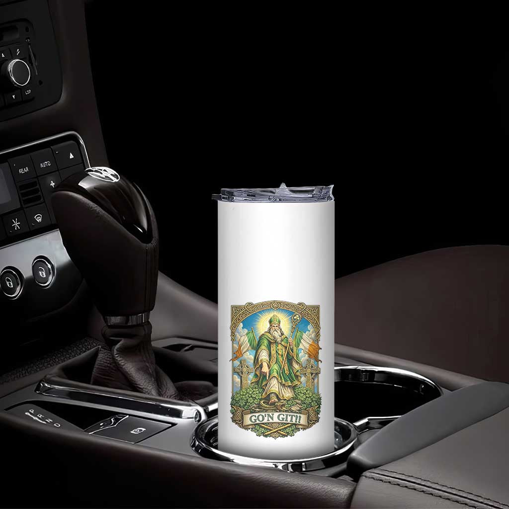 Funny Saint Patrick Go'n Git Snake Skinny Tumbler St Patricks Day TS12 Print Your Wear