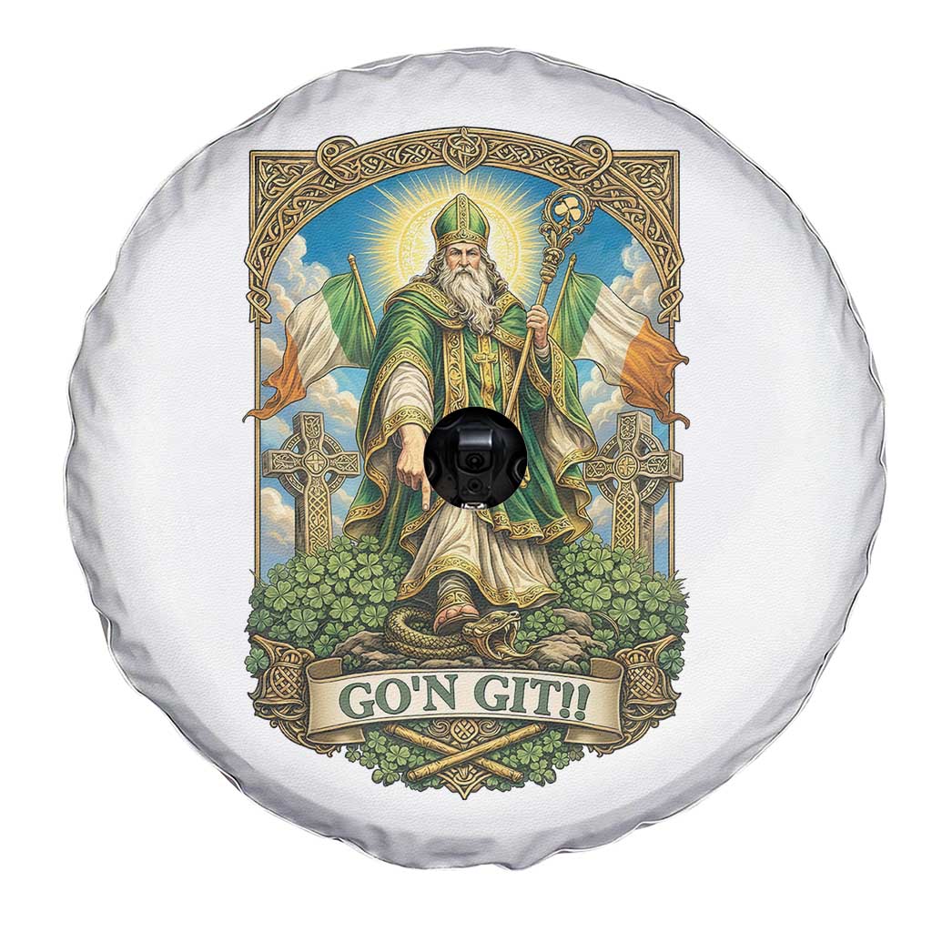 Funny Saint Patrick Go'n Git Snake Spare Tire Cover St Patricks Day TS12 Print Your Wear
