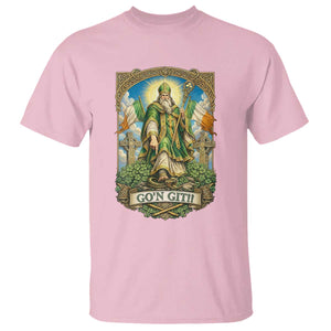 Funny Saint Patrick Go'n Git Snake T Shirt St Patricks Day TS12 Light Pink Print Your Wear