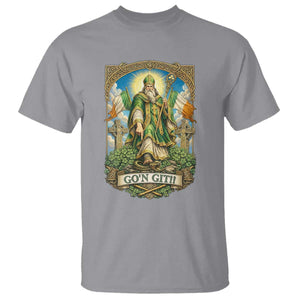 Funny Saint Patrick Go'n Git Snake T Shirt St Patricks Day TS12 Sport Gray Print Your Wear