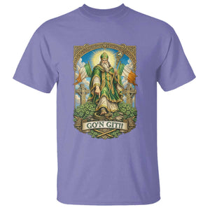 Funny Saint Patrick Go'n Git Snake T Shirt St Patricks Day TS12 Violet Print Your Wear
