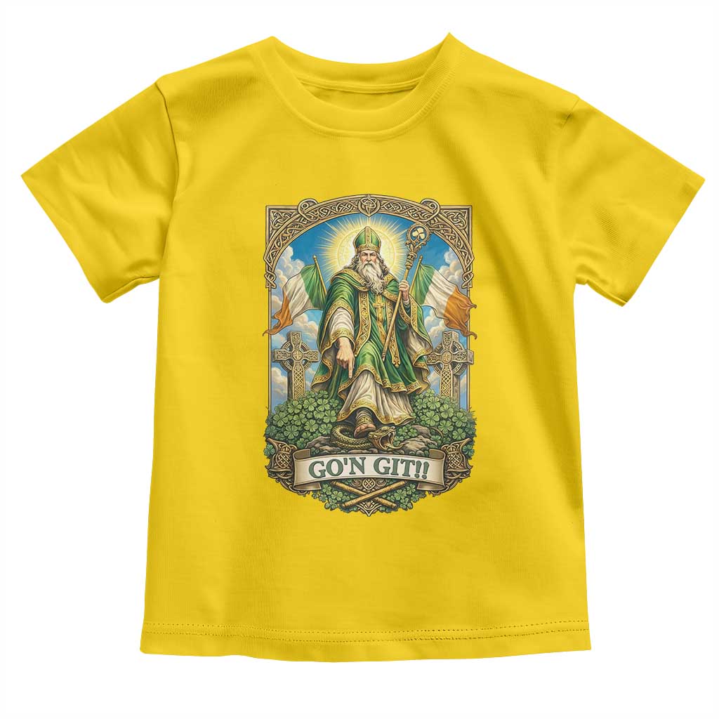 Funny Saint Patrick Go'n Git Snake Toddler T Shirt St Patricks Day TS12 Daisy Print Your Wear