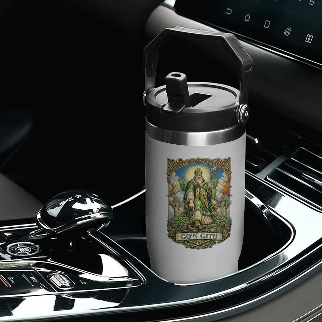 Funny Saint Patrick Go'n Git Snake Flip Straw Tumbler St Patricks Day TS12 Print Your Wear