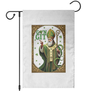 Saint Patrick Go'n Git Garden Flag Funny St Patricks Day Snake Legend TS12 Black Print Your Wear