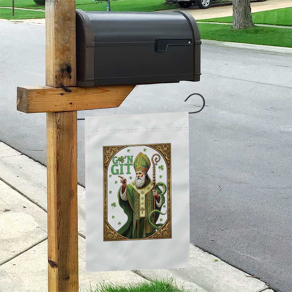 Saint Patrick Go'n Git Garden Flag Funny St Patricks Day Snake Legend TS12 Print Your Wear