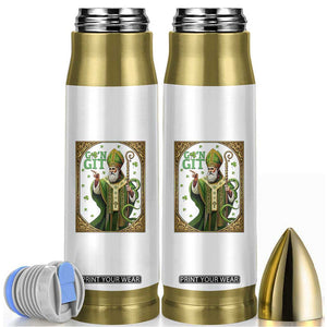 Saint Patrick Go'n Git Bullet Tumbler Funny St Patricks Day Snake Legend TS12 White Print Your Wear