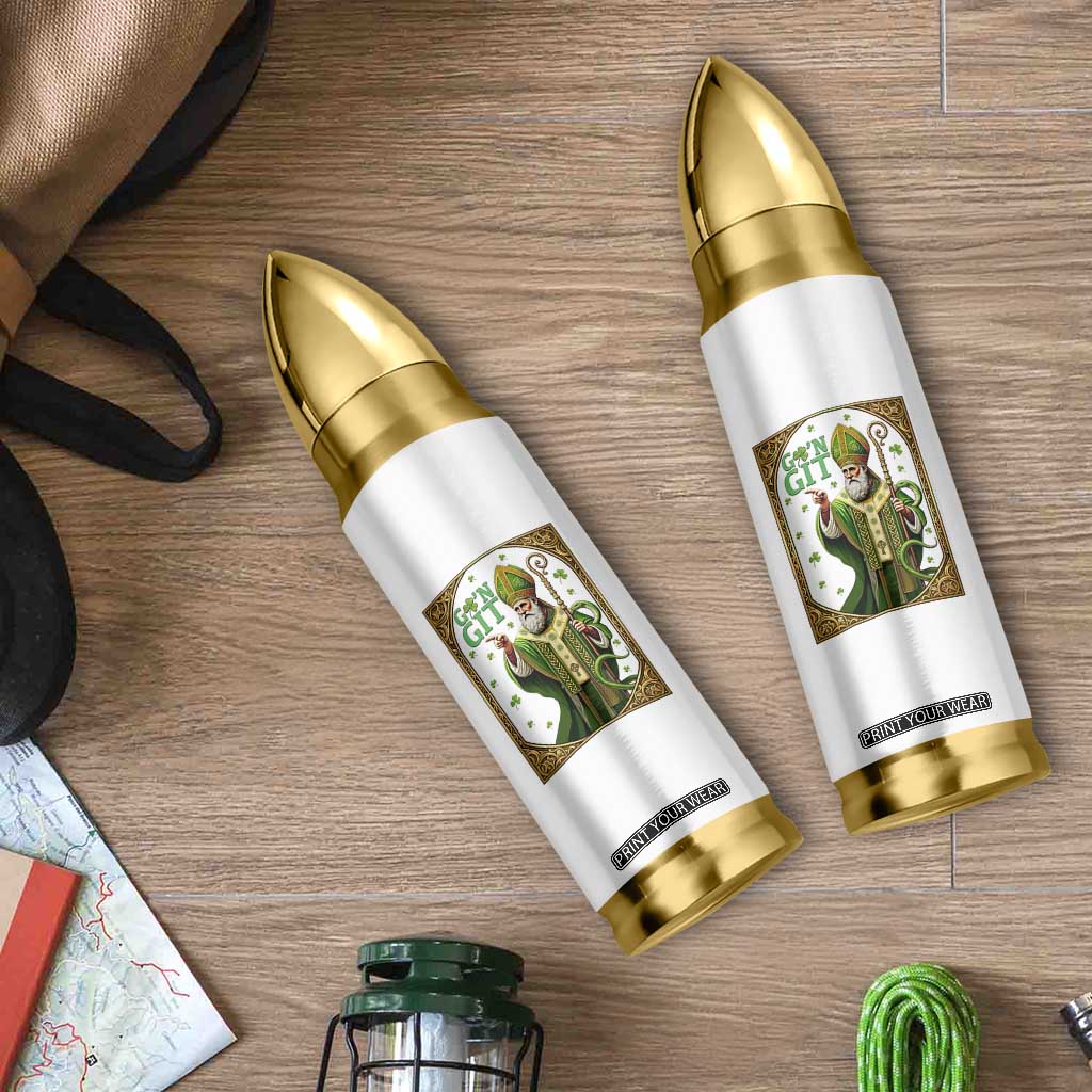 Saint Patrick Go'n Git Bullet Tumbler Funny St Patricks Day Snake Legend TS12 Print Your Wear