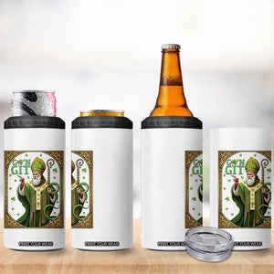 Saint Patrick Go'n Git 4 in 1 Can Cooler Tumbler Funny St Patricks Day Snake Legend TS12 Print Your Wear