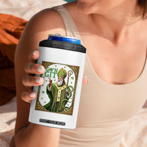 Saint Patrick Go'n Git 4 in 1 Can Cooler Tumbler Funny St Patricks Day Snake Legend TS12 Print Your Wear
