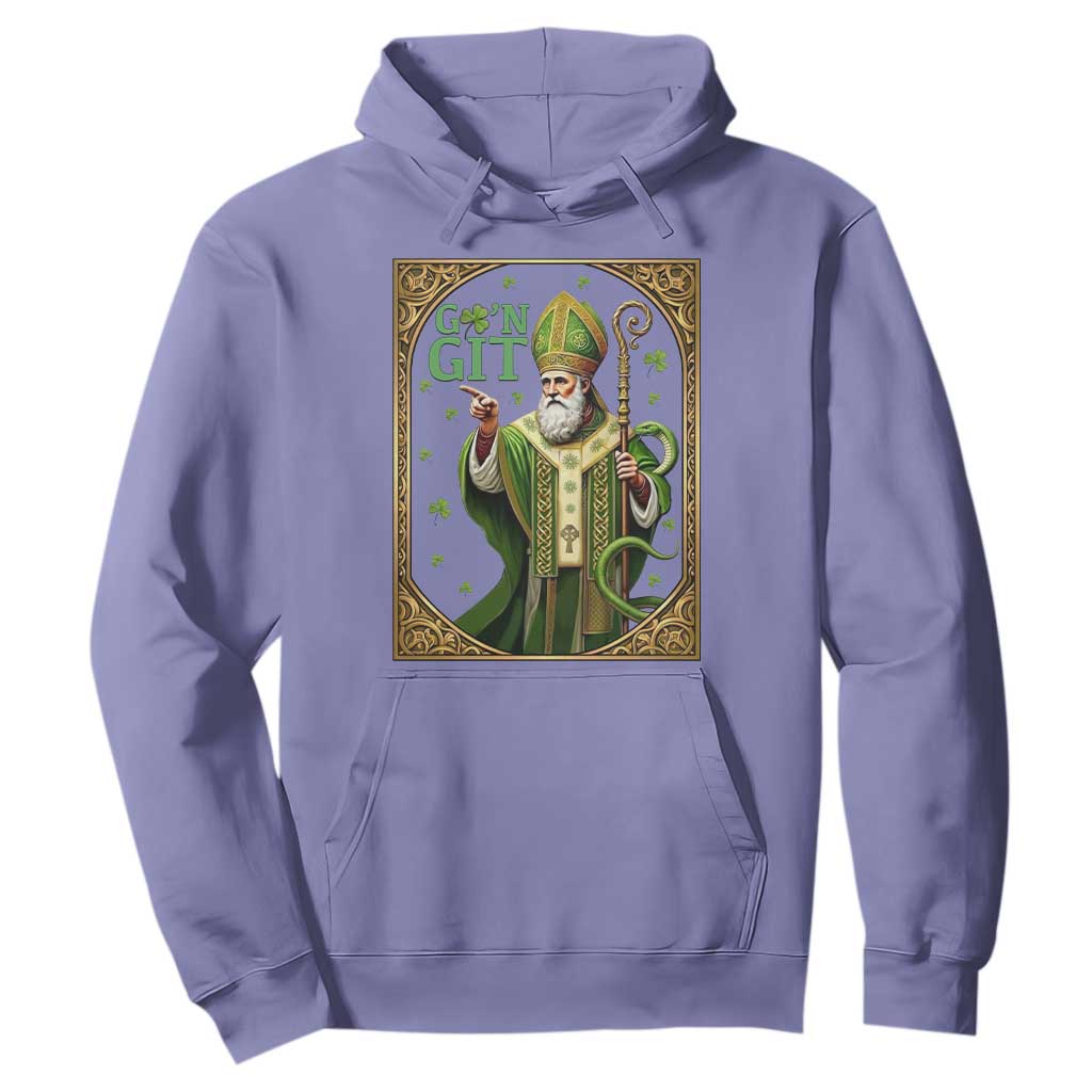 Saint Patrick Go'n Git Hoodie Funny St Patricks Day Snake Legend TS12 Violet Print Your Wear