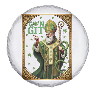 Saint Patrick Go'n Git Spare Tire Cover Funny St Patricks Day Snake Legend TS12 Print Your Wear