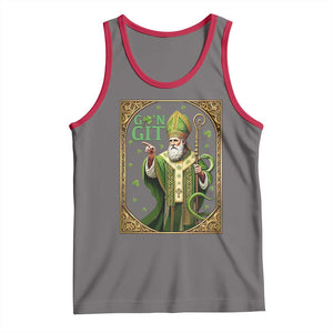 Saint Patrick Go'n Git Tank Top Funny St Patricks Day Snake Legend TS12 Deep Heather Red Print Your Wear