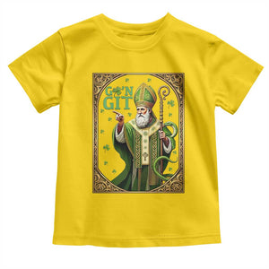 Saint Patrick Go'n Git Toddler T Shirt Funny St Patricks Day Snake Legend TS12 Daisy Print Your Wear