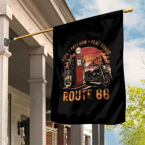 Vintage Route Highway 66 Gas Pump Garden Flag Fuel Freedom Flat Roads TS12 Print Your Wear