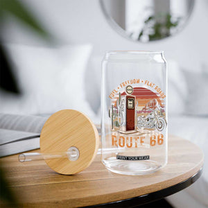Vintage Route Highway 66 Gas Pump Glass Can Fuel Freedom Flat Roads TS12 Print Your Wear