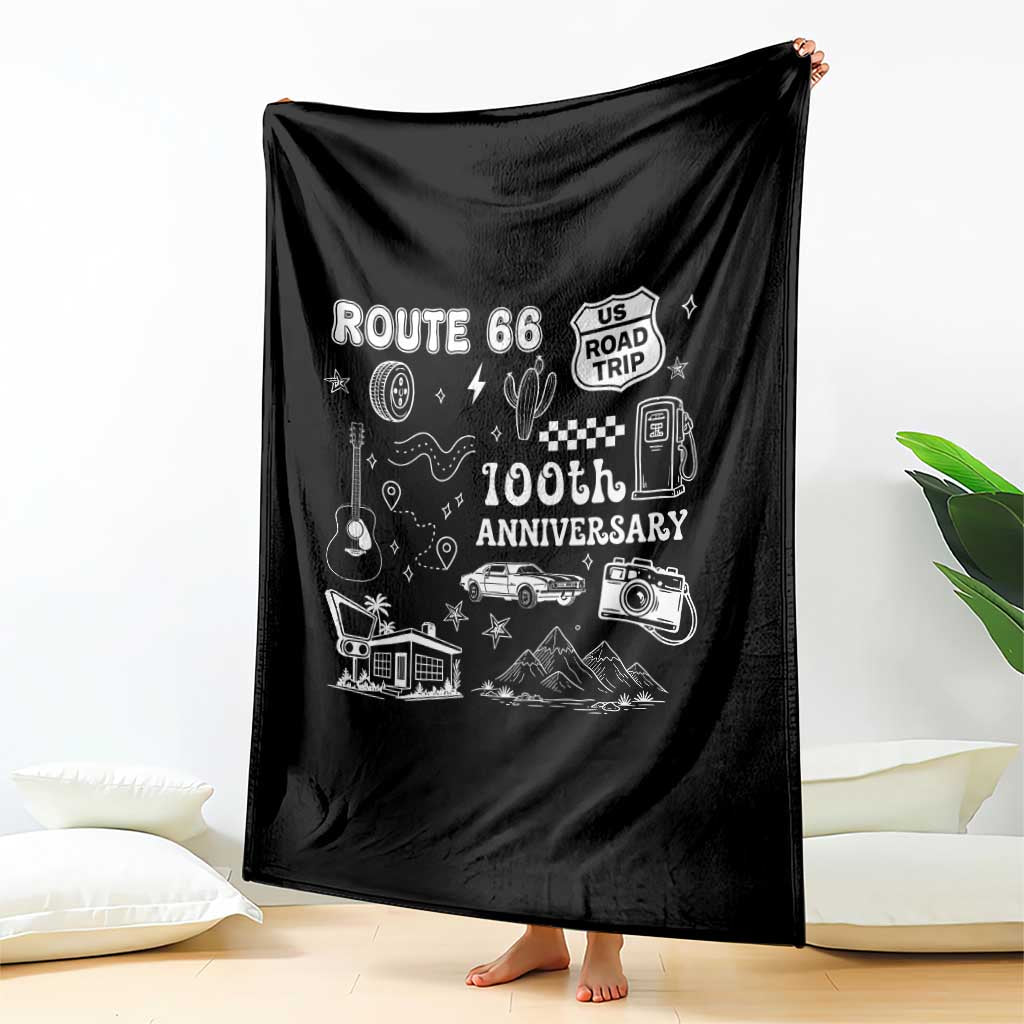 Route Highway 66 100th Anniversary Throw Blanket The Mother Road Centennial TS12 Print Your Wear