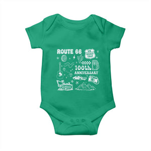 Route Highway 66 100th Anniversary Baby Onesie The Mother Road Centennial TS12 Irish Green Print Your Wear
