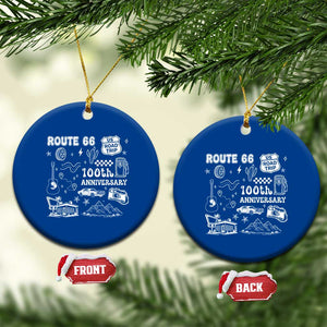 Route Highway 66 100th Anniversary Ceramic Ornament The Mother Road Centennial TS12 1pc Blue Print Your Wear