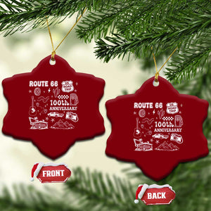 Route Highway 66 100th Anniversary Ceramic Ornament The Mother Road Centennial TS12 Print Your Wear