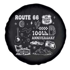 Route Highway 66 100th Anniversary Spare Tire Cover The Mother Road Centennial TS12 Print Your Wear
