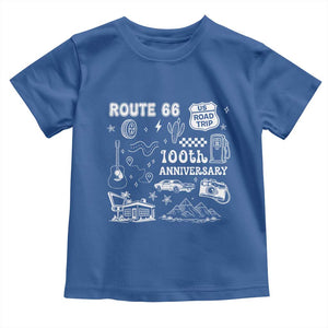 Route Highway 66 100th Anniversary Toddler T Shirt The Mother Road Centennial TS12 Royal Blue Print Your Wear
