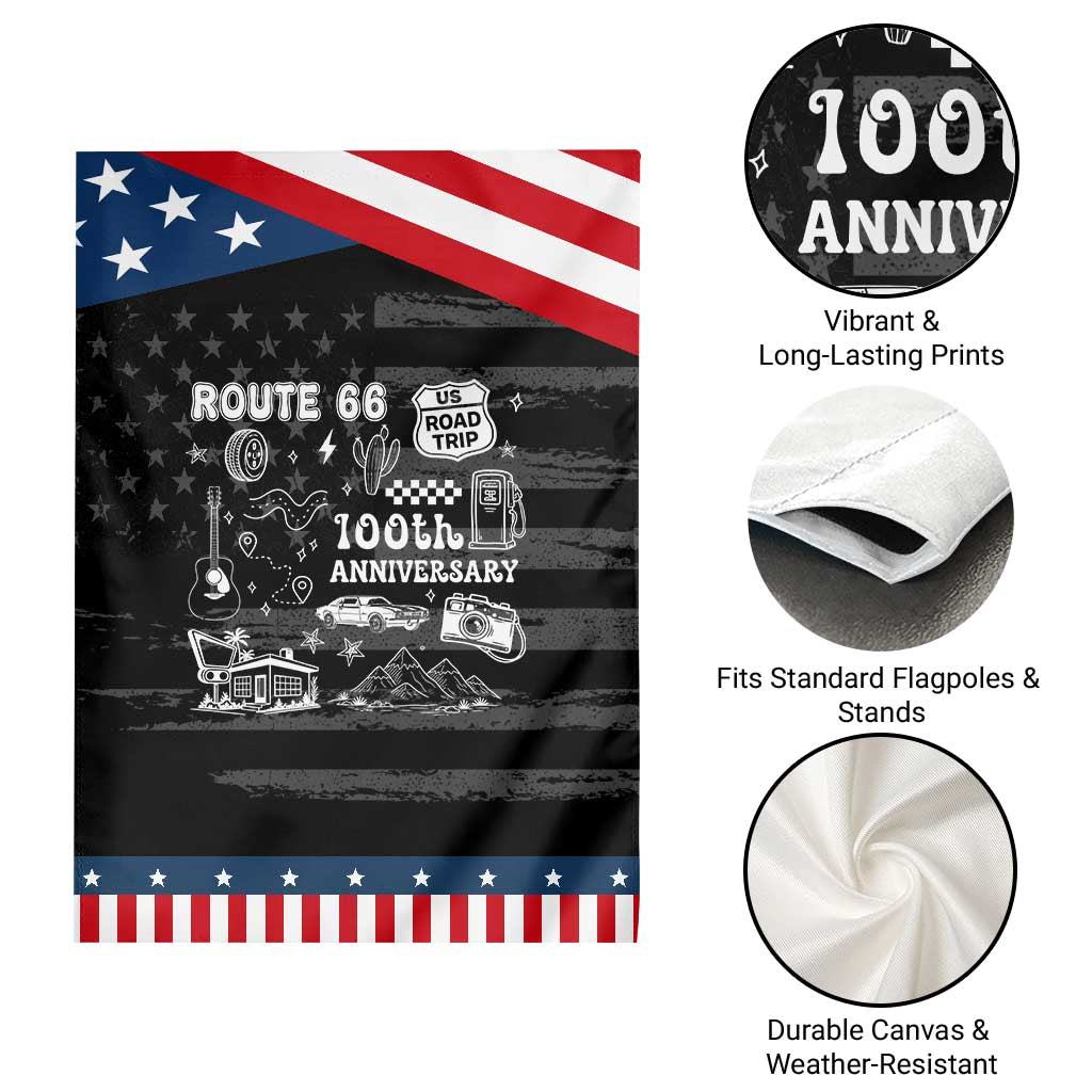 Route Highway 66 100th Anniversary Garden Flag The Mother Road Centennial TS12 Print Your Wear