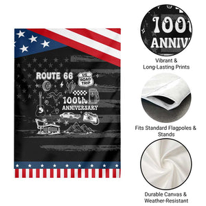 Route Highway 66 100th Anniversary Garden Flag The Mother Road Centennial TS12 Print Your Wear