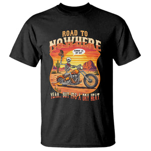 Funny Route Highway 66 Biker Skeleton T Shirt Road To Adventure TS12 Black Print Your Wear