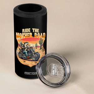 Funny Route Highway 66 Goose Biker 4 in 1 Can Cooler Tumbler Ride The Mother Road TS12 Print Your Wear