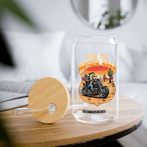 Funny Route Highway 66 Goose Biker Glass Can Ride The Mother Road