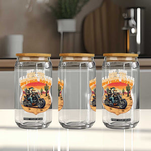 Funny Route Highway 66 Goose Biker Glass Can Ride The Mother Road