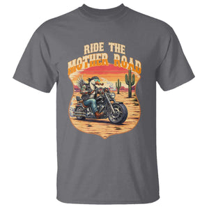 Funny Route Highway 66 Goose Biker T Shirt Ride The Mother Road