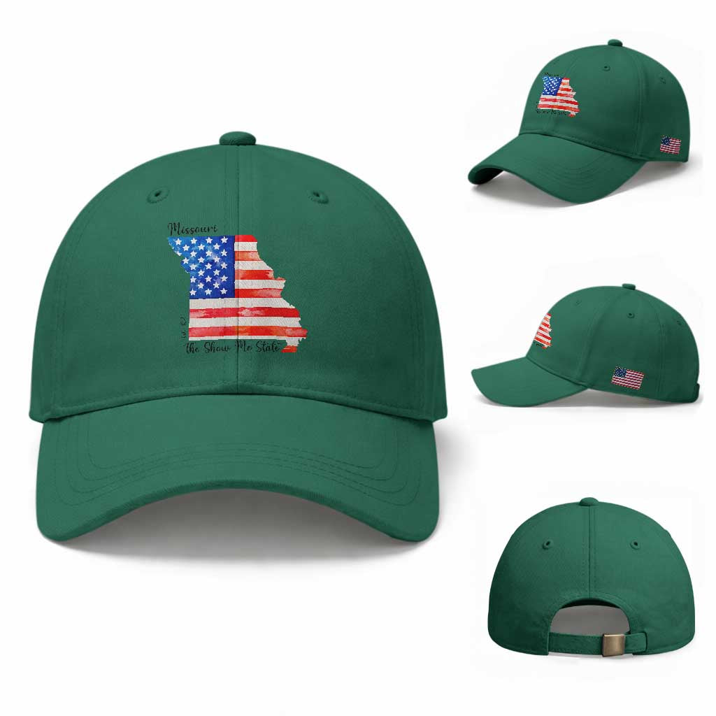 The Show Me State Est 1821 Baseball Cap Proud Missourian Gift TS12 Baseball Cap Universal Fit Irish Green Print Your Wear