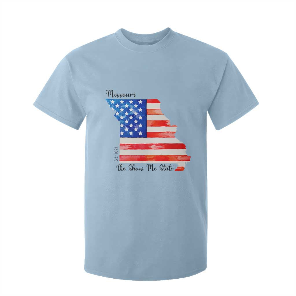 The Show Me State Est 1821 T Shirt For Kid Proud Missourian Gift TS12 Light Blue Print Your Wear